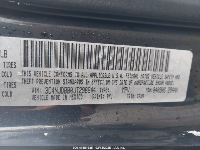 3C4NJDBB0JT298644 Jeep Compass Altitude 4x4