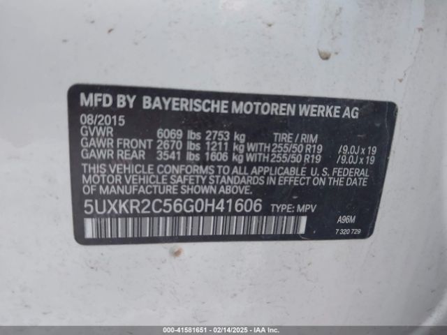 5UXKR2C56G0H41606 BMW X5 Sdrive35i