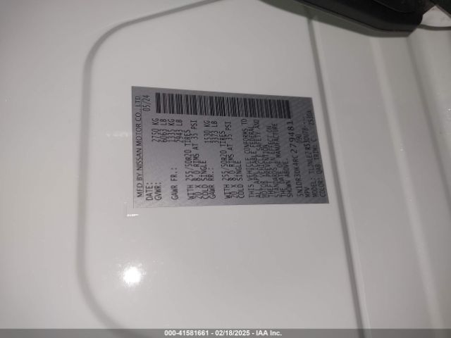 5N1DR3DK4RC279481 Nissan Pathfinder Platinum 4wd