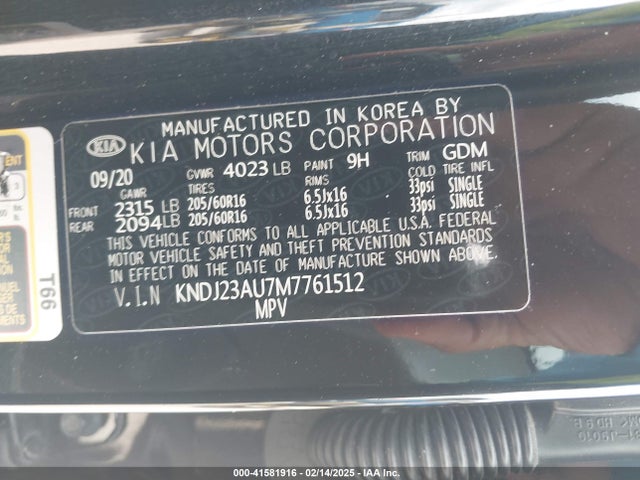 KNDJ23AU7M7761512 KIA SOUL LX