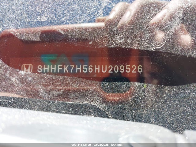 SHHFK7H56HU209526 Honda CIVIC EX