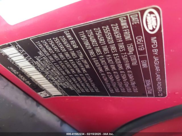 2019 LAND ROVER RANGE ROVER SPORT SALWR2RUXKA875464 Photo 8