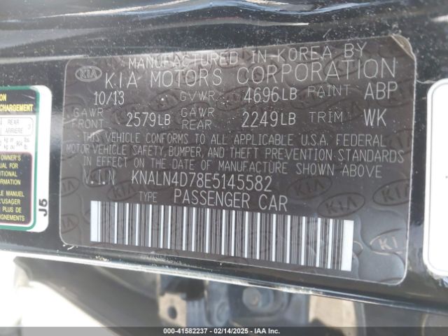 KNALN4D78E5145582 KIA Cadenza Premium