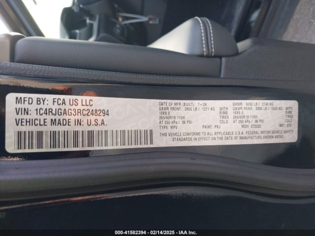 1C4RJGAG3RC248294 Jeep Grand Cherokee Laredo X 4x2