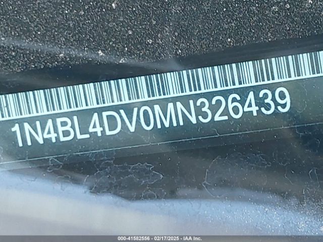 1N4BL4DV0MN326439 Nissan Altima Sv Fwd