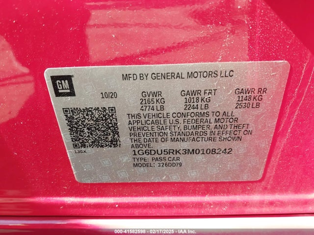 2021 CADILLAC CT5 1G6DU5RK3M0108242 Photo 8