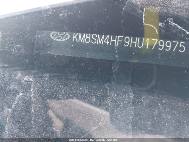 KM8SM4HF9HU179975 Hyundai Santa Fe Se