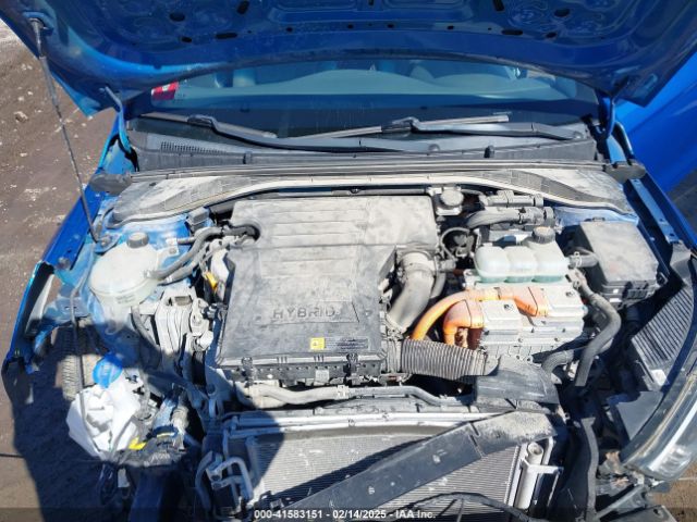 KMHC65LC3JU072993 Hyundai Ioniq Hybrid Blue