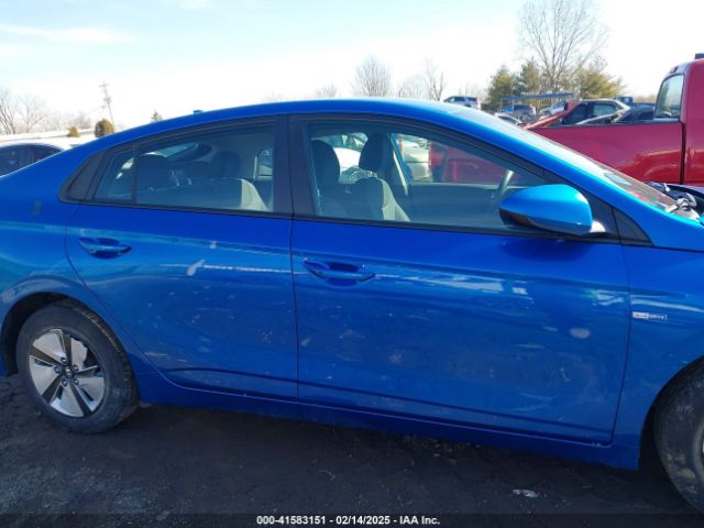 KMHC65LC3JU072993 Hyundai Ioniq Hybrid Blue