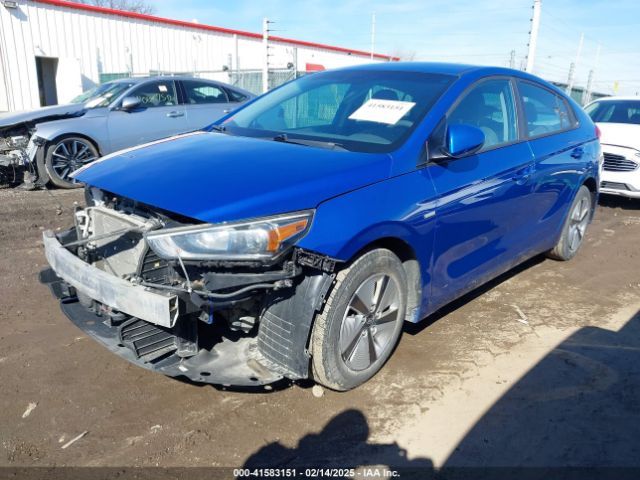 KMHC65LC3JU072993 Hyundai Ioniq Hybrid Blue