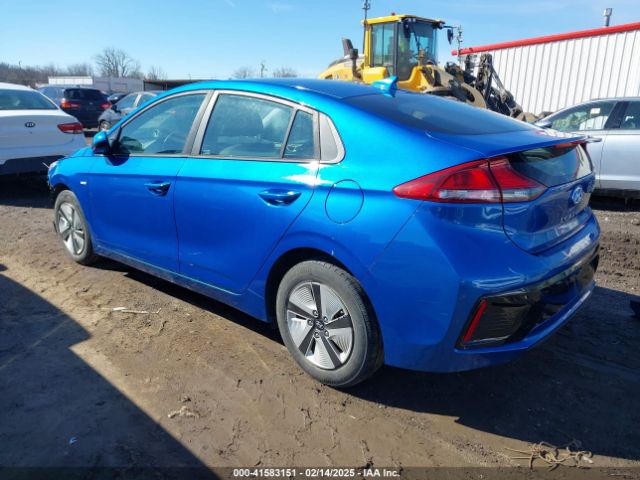 KMHC65LC3JU072993 Hyundai Ioniq Hybrid Blue