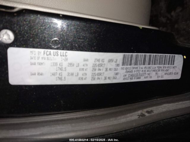 2C4RDGCG3LR161577 Dodge Grand Caravan Sxt
