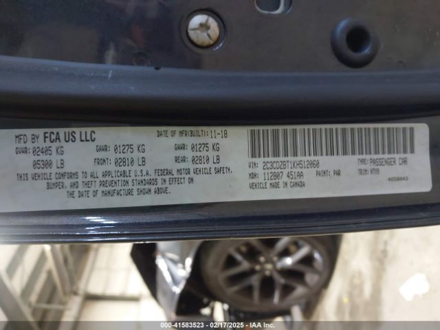 2C3CDZBT1KH512060 Dodge Challenger R/t