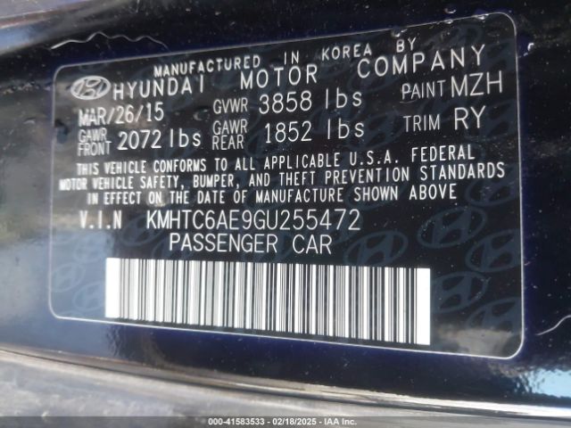 KMHTC6AE9GU255472 Hyundai Veloster Turbo
