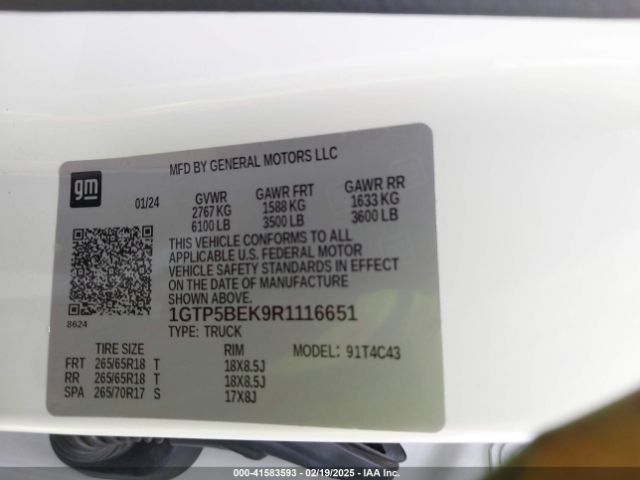 1GTP5BEK9R1116651 GMC Canyon 2wd Elevation
