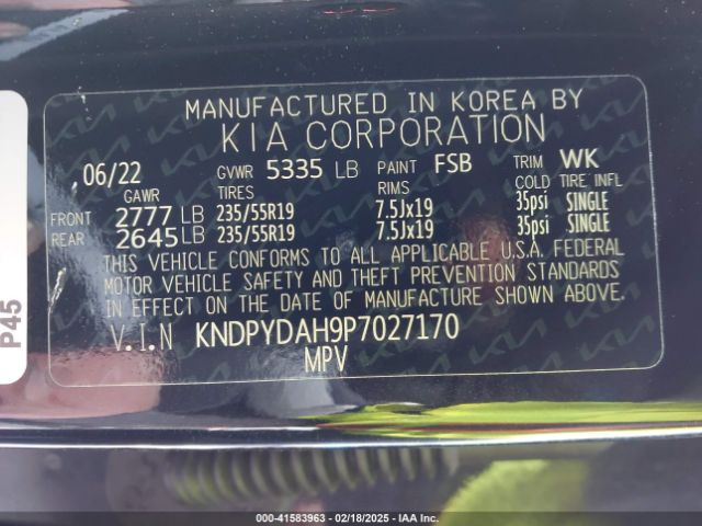 KNDPYDAH9P7027170 KIA Sportage Plug-in Hybrid X-line