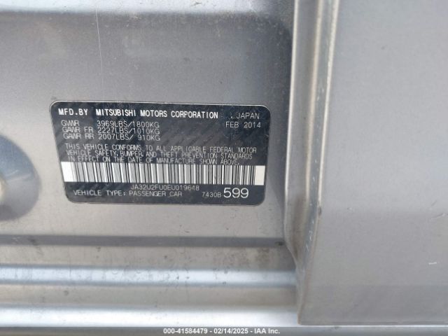 2014 MITSUBISHI LANCER JA32U2FU0EU019648 Photo 8