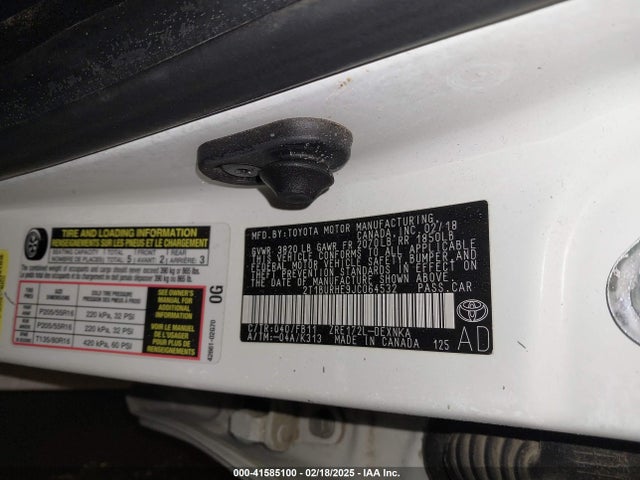 Toyota COROLLA LE 2018 2T1BURHE9JC064532 Image 9