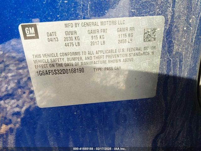2013 CADILLAC ATS 1G6AF5S32D0168190 Photo 8