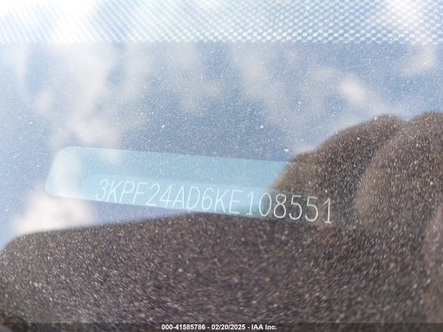 3KPF24AD6KE108551 KIA Forte Lxs