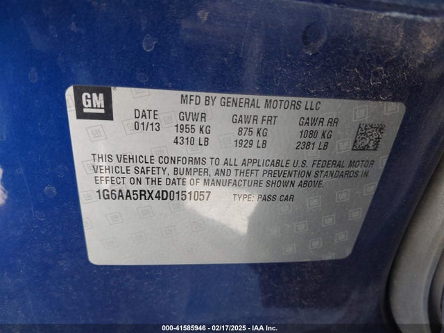 2013 CADILLAC ATS 1G6AA5RX4D0151057 Photo 8