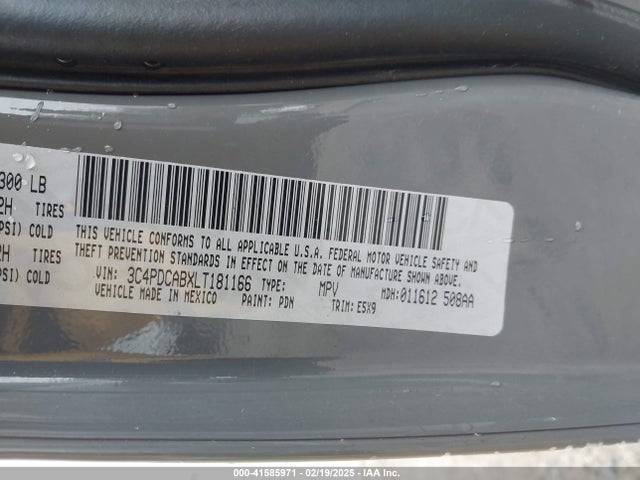 Dodge Journey Se Value 2020 3C4PDCABXLT181166 Image 9