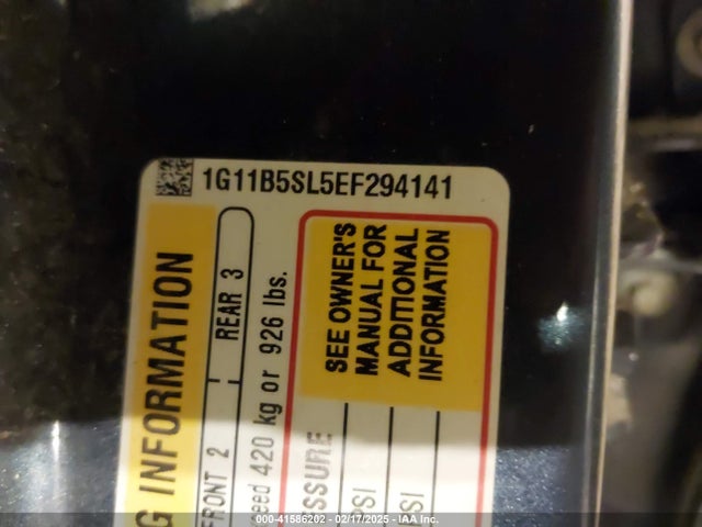 1G11B5SL5EF294141 Chevrolet Malibu 1ls
