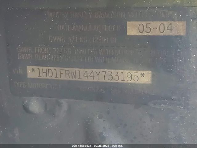 2004 HARLEY-DAVIDSON FLHRCI 1HD1FRW144Y733195 Photo 9