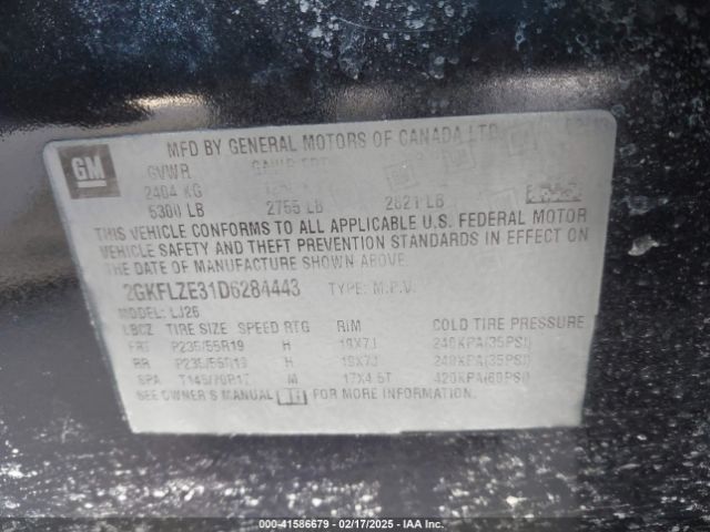 2013 GMC TERRAIN 2GKFLZE31D6284443 Photo 8