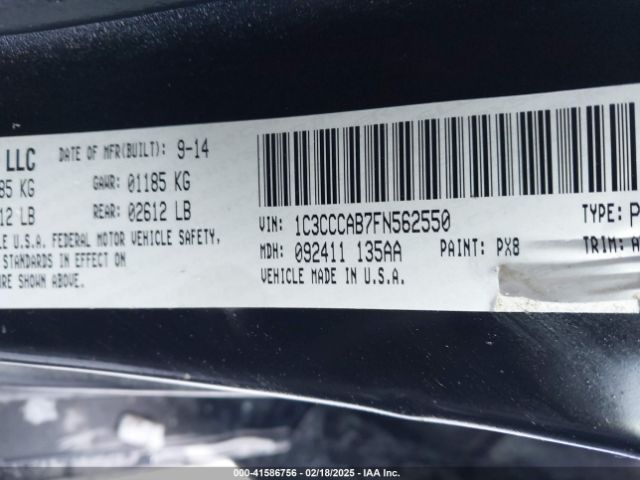 2015 CHRYSLER 200 1C3CCCAB7FN562550 Photo 8