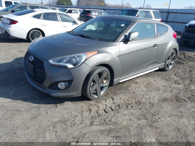 Hyundai Veloster Turbo W/black 2014 KMHTC6AE3EU196500 Image 2