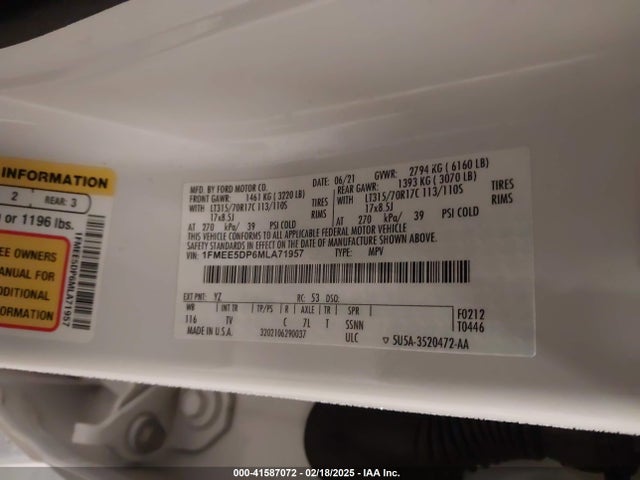 Ford Bronco Wildtrak 2021 1FMEE5DP6MLA71957 Image 9