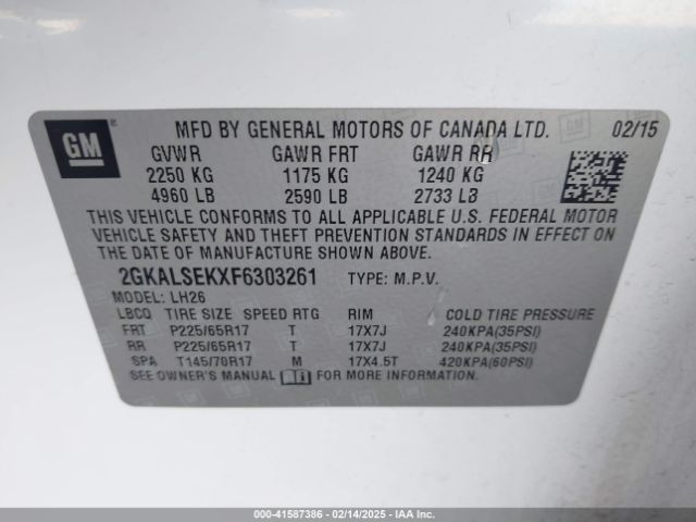 2GKALSEKXF6303261 GMC Terrain Slt-1