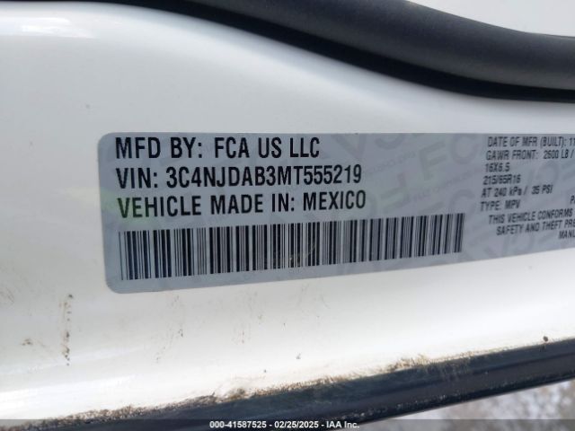 3C4NJDAB3MT555219 Jeep Compass Sport 4x4