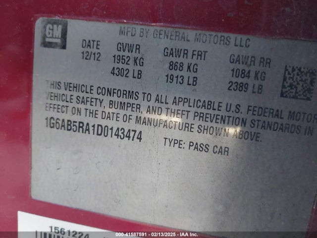 2013 CADILLAC ATS 1G6AB5RA1D0143474 Photo 8