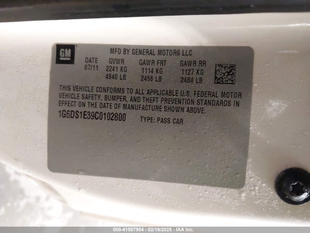 2012 CADILLAC CTS 1G6DS1E39C0102800 Photo 8