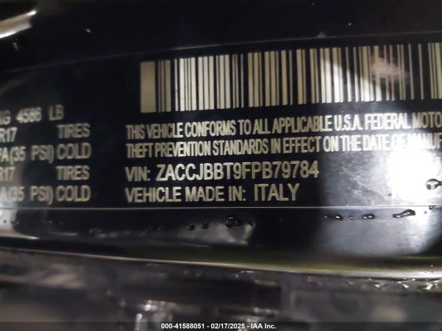 Jeep Renegade Latitude 2015 ZACCJBBT9FPB79784 Image 9