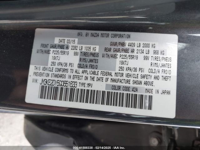 JM3KE2DY5G0651633 Mazda Cx-5 Grand Touring