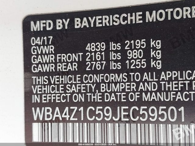 2018 BMW 430I WBA4Z1C59JEC59501 Photo 8