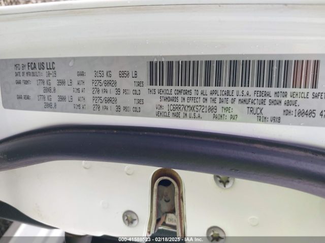 1C6RR7KMXKS721009 RAM 1500 Classic