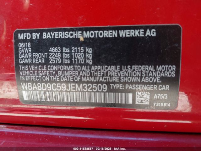 WBA8D9C59JEM32509 BMW 330i Xdrive