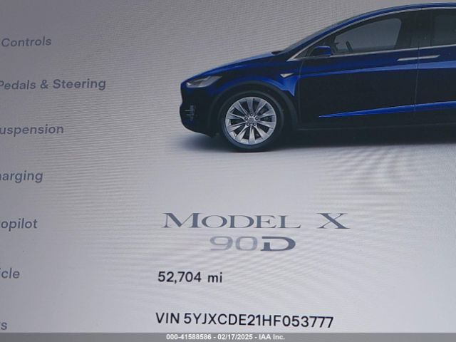 5YJXCDE21HF053777 Tesla MODEL X