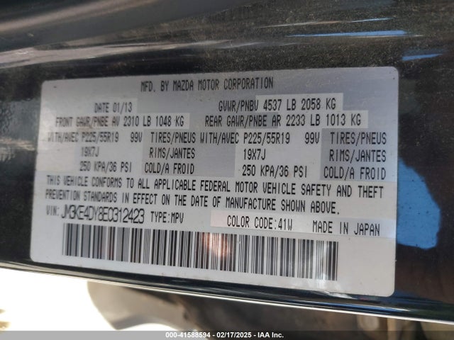 JM3KE4DY8E0312423 Mazda Cx-5 Grand Touring