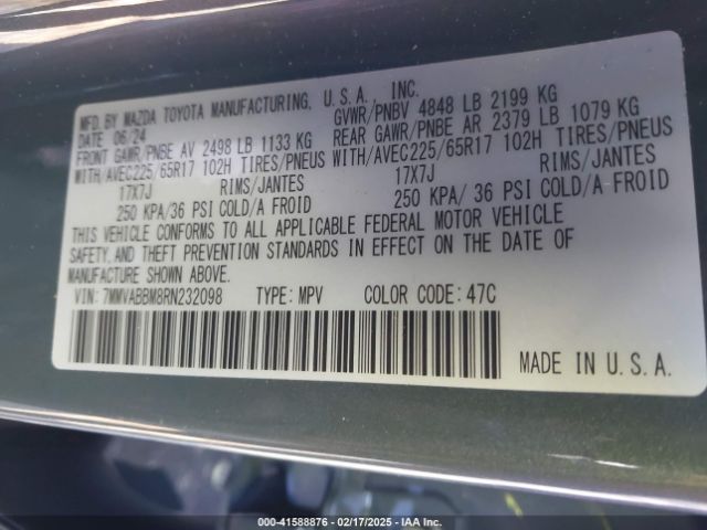 7MMVABBM8RN232098 Mazda Cx-50 2.5 S Preferred