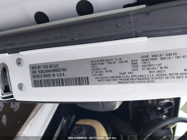 1C4GJXAN1MW527451 Jeep Wrangler Sport S 4x4