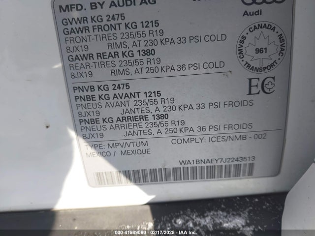 2018 AUDI Q5 WA1BNAFY7J2243513 Photo 8