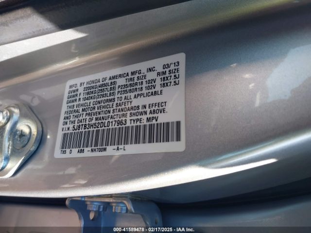 2013 ACURA RDX 5J8TB3H52DL017963 Photo 8