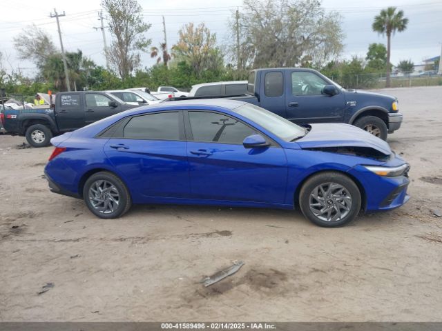 KMHLM4DJ8RU101459 Hyundai Elantra Hybrid Blue