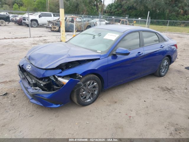 KMHLM4DJ8RU101459 Hyundai Elantra Hybrid Blue