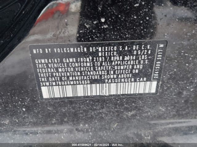 3VW7M7BUXRM095850 Volkswagen Jetta 1.5t Se